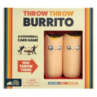 Image de Exploding Kittens Presents Throw Burrito A Dodgeball Card Game Easter Basket Stuffer Family Games for Adults, Teens &amp; Kids 2 6 Players Ages 7 and Up 120 Cards