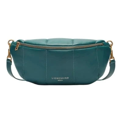 Afbeelding van LIEBESKIND BERLIN Leren Schoudertas Gordeltas Tyra Tavia Belt Bag Petrol Donkergroen