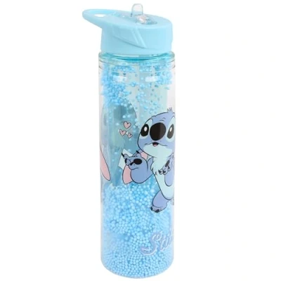 Afbeelding van Disney Stitch Transparante fles/rietje/waterfles 550ml
