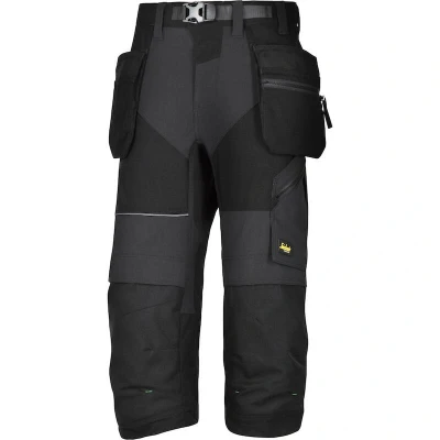 Afbeelding van Snickers 6905 FlexiWork, Pirate Werkbroek+ met Holsterzakken Zwart/Zwart