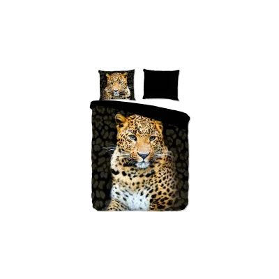 Afbeelding van Pure Dekbedovertrek &quot;luipaard&quot; Zwart (140x200/220 cm) Microfiber