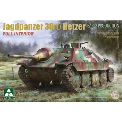 Afbeelding van 1:35 Takom 2170 Jagdpanzer 38(t) Hetzer Early Production w/Full Interior Plastic Modelbouwpakket