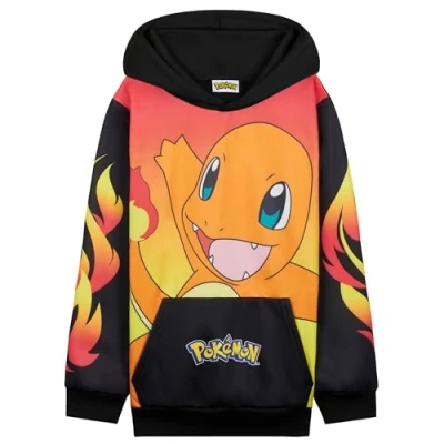 Afbeelding van Pokemon Hoodies voor kinderen, jongens, kangoeroezak, zwart/roze Mewtwo