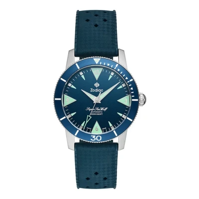 Afbeelding van Zodiac heren Ssw Skin horloge ZO9217 in de kleur Blauw