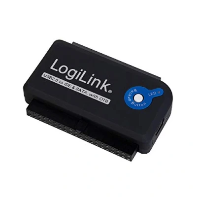 Afbeelding van LogiLink HDD Adapter [1x USB A 2.0 stekker 1x SATA 7 polig, IDE bus 40 44 polig] AU0006C 1.20 m