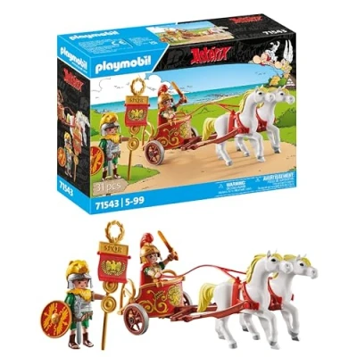 Image de Playmobil Astérix 71543 César avec char et chevaux