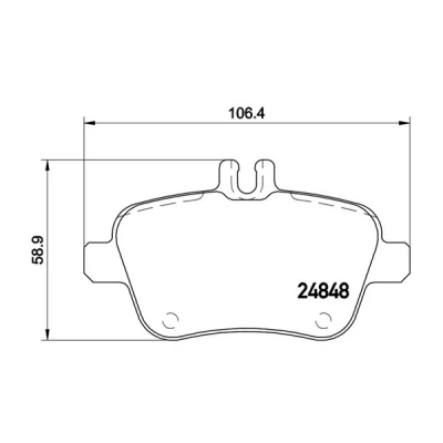 Afbeelding van MAGNETI MARELLI 363700450091 Remblokkenset Geschikt voor slijtage waarschuwingscontact MERCEDES BENZ: A Class, CLA Estate