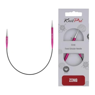 Afbeelding van KnitPro Zing rondbreinaalden 25cm 5.00mm.