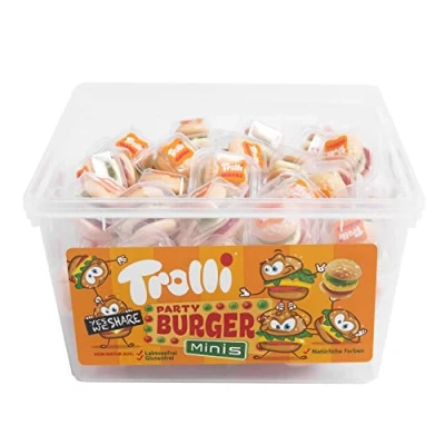 Afbeelding van Trolli Mini Burger Meng: 600 g