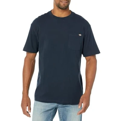 Afbeelding van dickies Casual T shirt met korte mouwen en zak voor heren (1 stuk), Navy Blauw
