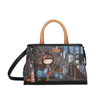 Afbeelding van Anekke Handtas Schoudertas Contemporary Bowling Bag Multicolor Veelkleurig