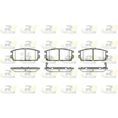 Afbeelding van ROADHOUSE 2877.02 Remblokkenset Achteras Incl. slijtage waarschuwingscontact Met kleeffolie toebehoren HYUNDAI: Terracan