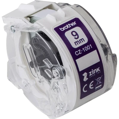 Afbeelding van Labeletiket Brother CZ 1001 9mmX5m kleur opdruk