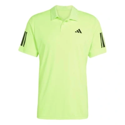 Afbeelding van adidas Performance CLUB 3 Stripes Poloshirt, Heren, Maat: Small, Lucid lemon