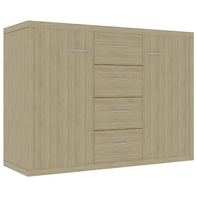Image de vidaXL Buffet Chêne sonoma 88x30x65 cm Bois d&#039;ingénierie800687