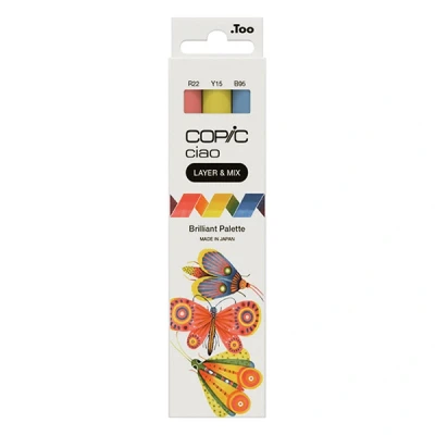 Image de Copic Ciao Layer &amp; Mix Brilliant Palette jeu de marqueurs (3 pièces)