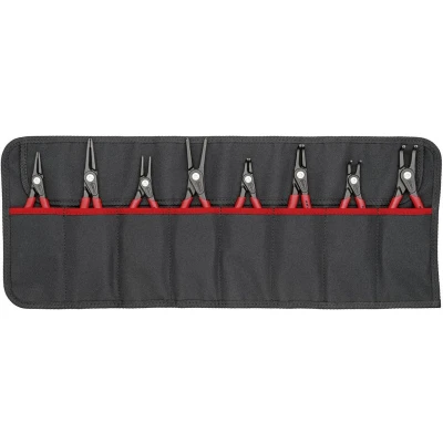 Afbeelding van Knipex 00 19 58 V02 Precisie borgveertang set Geschikt voor borgringen Binnen en buitenringen 12 25 mm, 60 mm 10 Puntvorm Recht, 90 haaks