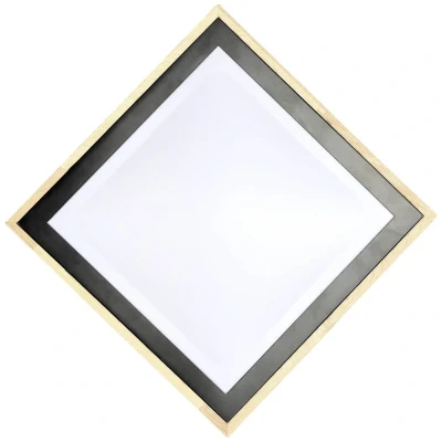 Afbeelding van ECO Light 9080 S WO SOLSTAR LED plafondlamp 12 W Hout, Zwart, Wijnrood