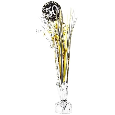 Afbeelding van Center stuk Sparkling zilver goud 50 jaar.