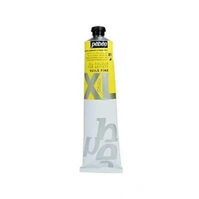 Afbeelding van Pébéo Fine XL olie 200 ml olieverf cadmiumgeel citroen imitatie