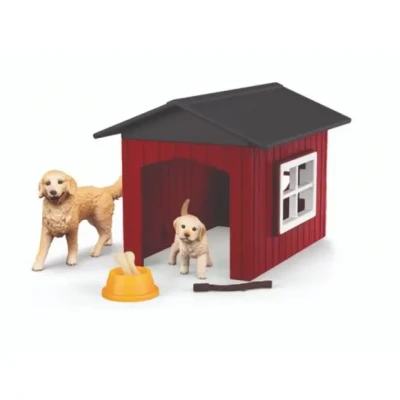 Afbeelding van schleich FARM WORLD Hondenhok met golden retrievers 42722