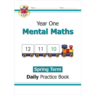 Afbeelding van CGP Year 1 Daily Workbooks KS1 Mental Maths Practice Book: Spring Term