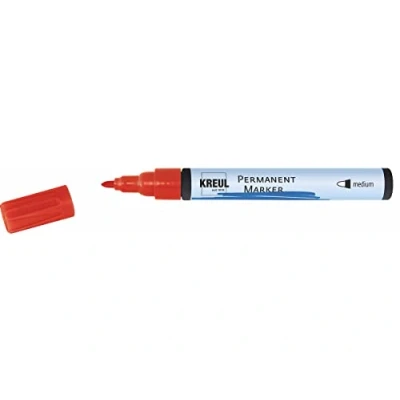 Afbeelding van KREUL 47612, Rood, Kogelpunt, Medium, 1,5 mm, 3 mm