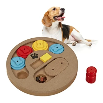 Afbeelding van Relaxdays Intelligent speelgoed voor honden, lekkernijen, verbergen, voedsel, interactief speelgoed, snuiven, meerkleurig, 1 stuk