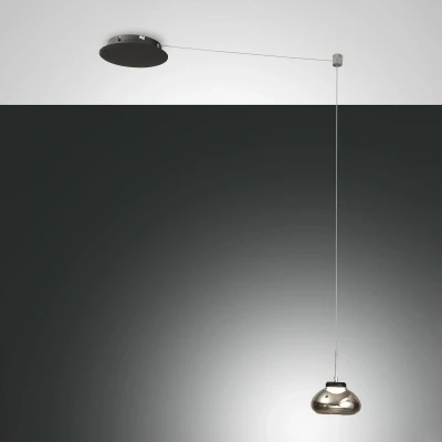 Afbeelding van Hanglamp Arabella decentraal 1 lamp, rookgrijs