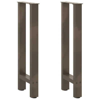 Afbeelding van vidaXL Salontafelpoten 2 st 38x(72 73) cm staal naturel
