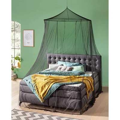 Afbeelding van RSP® Muggennet Home voor tweepersoonsbedden met extra grote spanring thuis