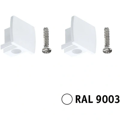 Afbeelding van Paulmann 95653 230V railsysteemcomponenten Eindstuk Wit