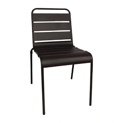 Afbeelding van Bolero Stalen Stoelen Zwart ( Set van 4 )