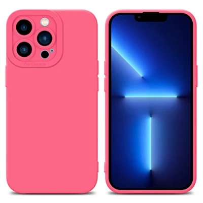 Afbeelding van Cadorabo Hoesje geschikt voor Apple iPhone 13 PRO MAX in Fluid ROOD Beschermhoes gemaakt van flexibel TPU silicone Cover Case