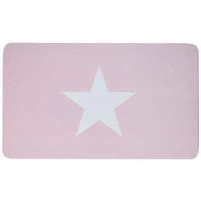 Afbeelding van infinite by GEDA LABELS (INFKH) 13999 ontbijtplank melamine sterren, roze, 23,5 x 14 0,5 cm