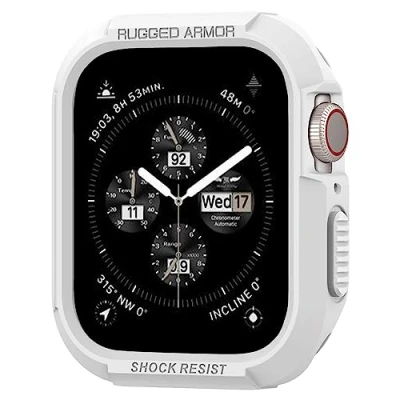 Afbeelding van Spigen Apple Watch 4 (44mm) Rugged Armor Hoesje Wit
