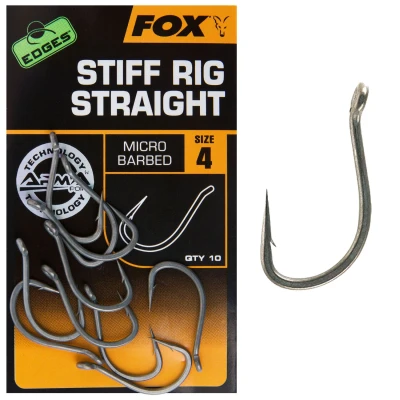Afbeelding van Fox Edges Armapoint Stiff Rig Straight Micro Barbed 10pcs Maat : Size 8
