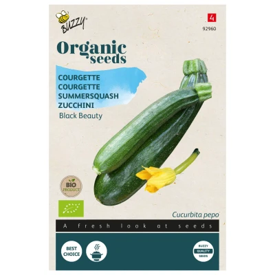 Afbeelding van Organic Courgette Black Beauty (Skal 14725) Buzzy