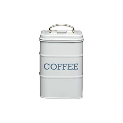Afbeelding van KitchenCraft Living Nostalgia Voorraadbus voor Koffie 11 x 17 Centimeter Klassiek Grijs