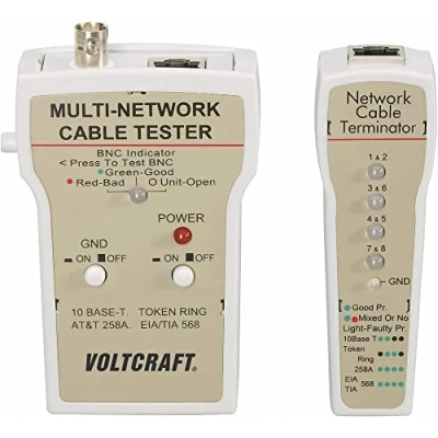 Afbeelding van VOLTCRAFT CT 1 Kabeltester Geschikt voor RJ 45, BNC