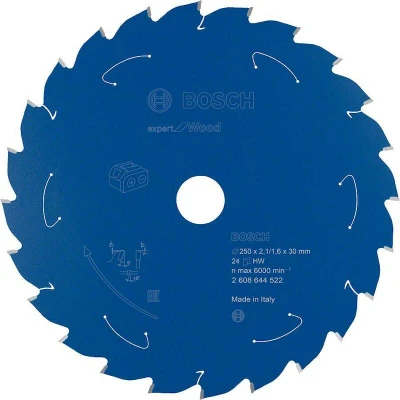 Afbeelding van Bosch Accessories 2608644522 Cirkelzaagblad 250 x 30 mm Aantal tanden: 24 1 stuk(s)