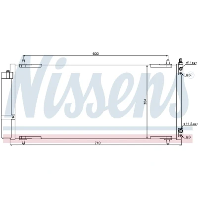 Afbeelding van Nissens Airco condensor 94830