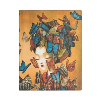 Afbeelding van Paperblanks Flexis Esprit de Lacombe Madame Butterfly Ultra Ongelinieerd