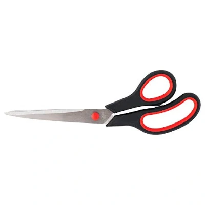 Afbeelding van D.RECT Sg 250 25 cm roestvrijstalen snijschaar voor papier en plakstrips rubberen handgreep schoolschaar gebruik thuis, school kantoor