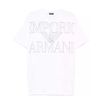 Afbeelding van Emporio Armani CREW NECK Tshirt print, Heren, Maat: Large, White