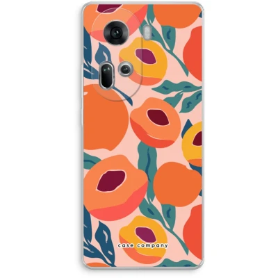 Afbeelding van Case Company® hoesje geschikt voor Oppo Reno 11 Perzik Soft Cover Telefoonhoesje Bescherming aan alle Kanten en Schermrand