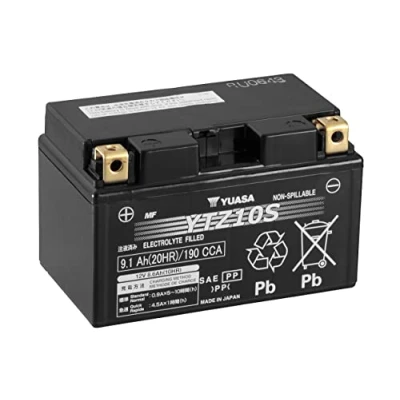 Image de Batterie 12v 8,6 ah ytz10s yuasa mf haute performance prete a l&#039;emploi (lg113xl70xh93)