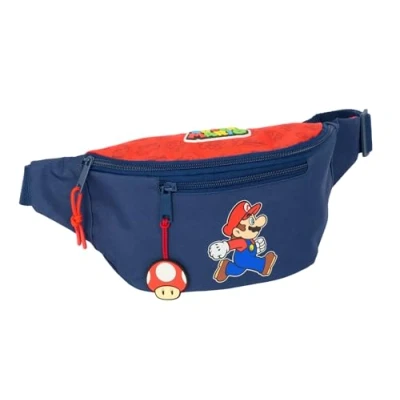 Afbeelding van Heuptas Super Mario Trick Rood Donkerblauw 23 x 12 9 cm