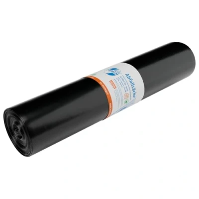 Afbeelding van DEISS PREMIUM PLUS Zwarte vuilniszakken 120 liter, 700 x 1100 mm
