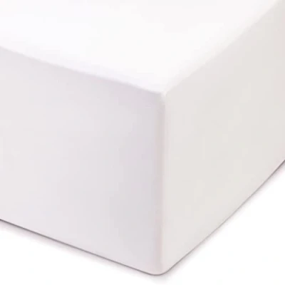 Afbeelding van Hoeslaken, 50 cm brug, 100 procent katoen, 180 x 200 wit